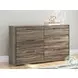 Jusika Brown 6 Drawer Dresser