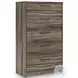 Baystorm Brown Storage Panel Bedroom Set with LED