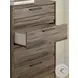 Jusika Brown 5 Drawer Chest