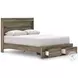 Jusika Brown Queen Panel Storage Bed