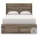 Jusika Brown Queen Panel Storage Bed