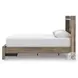 Jusika Brown Queen Panel Storage Bed