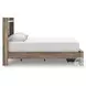 Jusika Brown Queen Panel Storage Bed