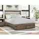 Baystorm Weathered Brown Queen Panel Headboard