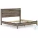 Jusika Brown King Panel Bed