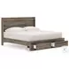 Jusika Brown King Panel Storage Bed