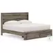 Jusika Brown King Panel Storage Bed