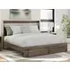 Baystorm Weathered Brown King Panel Headboard