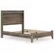 Baystorm Brown Full Storage Panel Bed with LED and 6 Drawers