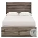 Jusika Brown Full Panel Storage Bed