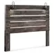 Drystan Brown Rustic King Panel Headboard with LED and USB Charging
