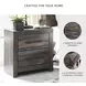 Drystan 2 Drawer Nightstand with USB Charging Ports