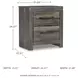 Drystan 2 Drawer Nightstand with USB Charging Ports