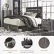 Drystan Queen Panel Bed with Side Storage Drawers