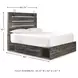 Drystan Queen Panel Bed with Side Storage Drawers