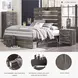 Drystan Full Panel Bed with Dual Side Storage Drawers