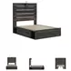 Drystan Full Panel Bed with Dual Side Storage Drawers