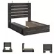Drystan Queen Panel Bed with Dual Side Storage Drawers