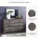 Drystan 6 Drawer Dresser and Mirror
