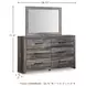 Drystan 6 Drawer Dresser and Mirror