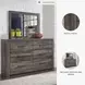 Drystan 6 Drawer Dresser and Mirror