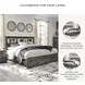 Drystan King Bookcase Bed with Front Storage Footboard