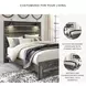 Drystan Queen Panel Bed with Front Storage Footboard