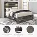 Drystan Queen Panel Bed with Front Storage Footboard