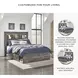 Drystan Full Bookcase Bed with Side Storage Drawers