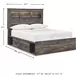 Drystan Full Bookcase Bed with Dual Side Storage Drawers