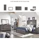 Drystan Full Panel Bed with Front Storage Footboard