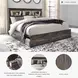 Drystan King Bookcase Bed with Single Sided Storage