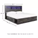 Drystan King Bookcase Bed with Dual Side Storage Drawers