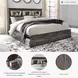 Drystan King Bookcase Bed with Dual Side Storage Drawers