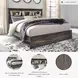 Drystan King Bookcase Bed
