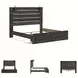 Drystan King Panel Bed with Front Storage Footboard