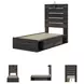 Drystan Twin Panel Bed with Side Storage Drawers