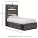 Drystan Twin Panel Bed with Side Storage Drawers