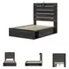 Drystan Full Panel Bed with Side Storage Drawers