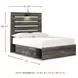 Drystan Full Panel Bed with Side Storage Drawers
