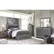 Lodanna Gray 6 Drawer Dresser and Rectangular Mirror
