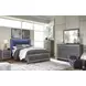 Lodanna Gray 6 Drawer Dresser and Rectangular Mirror