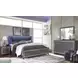 Lodanna Gray 6 Drawer Dresser and Rectangular Mirror