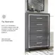 Lodanna Gray 5 Drawer Chest