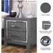 Lodanna Gray Two Drawer Nightstand