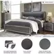 Lodanna Gray King Upholstered Panel Bed