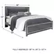 Lodanna Gray King Upholstered Panel Bed