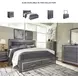 Lodanna Gray King Upholstered Panel Storage Bed