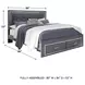 Lodanna Gray King Upholstered Panel Storage Bed