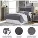 Lodanna Gray Queen Upholstered Platform Storage Bed